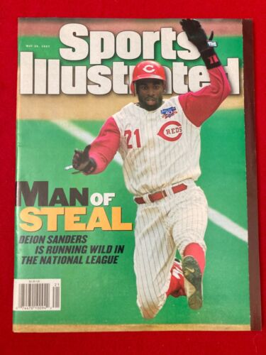 Deion Sanders Cincinnati Reds Sports Illustrated May 26, 1997 NO LABEL NEWSSTAND