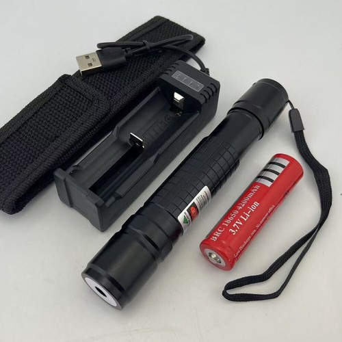 PX2 405nm Focusable BURNING Purple Laser Pointer & Battery & Charger &Holster US - Picture 2 of 5