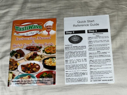 NEW TASTIWAVE Microwave Cookware by Chef Tony w/Recipes & Instructions - Picture 10 of 10