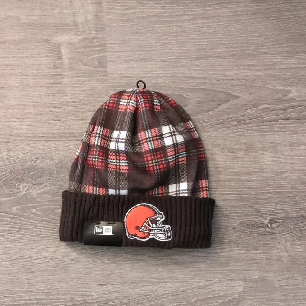 New Era NFL Cleveland Browns Plaid Beanie OSFM