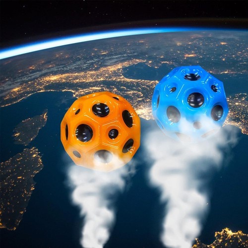 Space Balls Extreme High Bouncing Ball Tiktok Pop Bouncing Spaceball Moon Ball - Picture 8 of 16