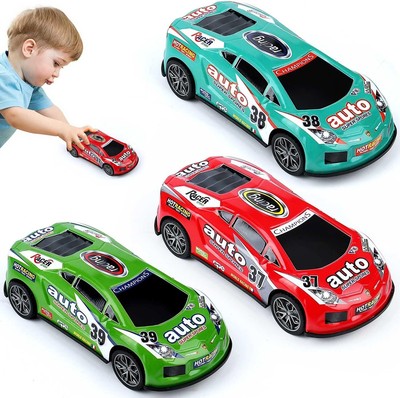 7 inch Friction Power Car Toys Set, Push and Go Pull Back 7 Inch Set 