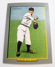 2005 Topps Turkey Red Baseball Hal Chase #6 N.Y. Amer. Ad Back