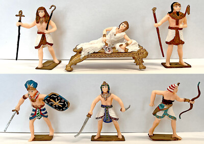 Cherilea Recasts - Pro-Painted Cleopatra and Ancient Egyptians  - 60mm plastic