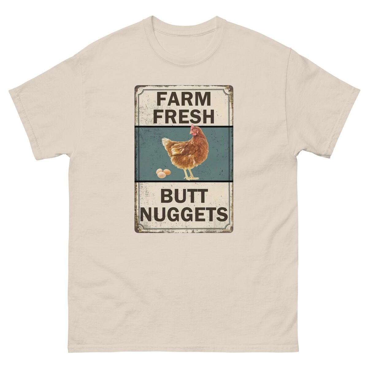 Vintage Farm Fresh Butt Nuggets Funny Chickens Eggs Gifts T-Shirt Vintage Farm Fresh Butt Nuggets Funny Chickens Eggs Gifts T-Shirt