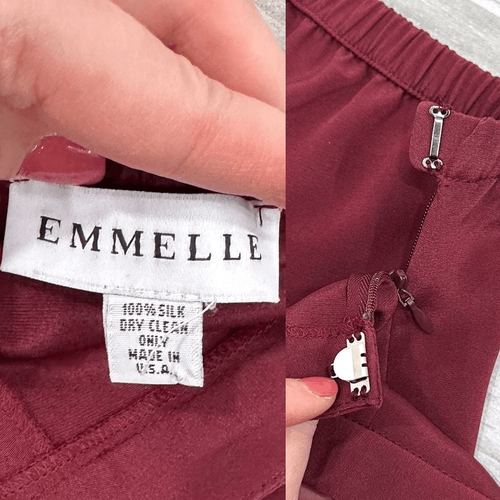Emmelle Silk Essential Narrow Leg Pant w/ Flat Front & Back Elastic Ruby SLK - 第 4/16 張圖片