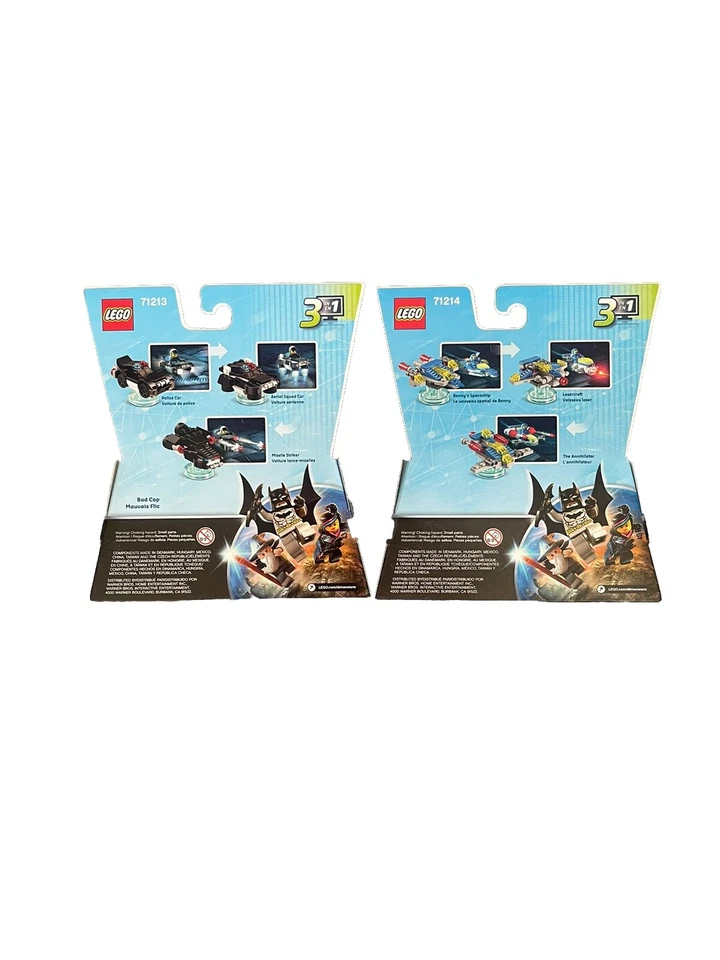 NEW Lego Dimensions Lego Movie Sealed Bad Cop Minor Damage & Benny 71213, 71214 - Image 2 of 4