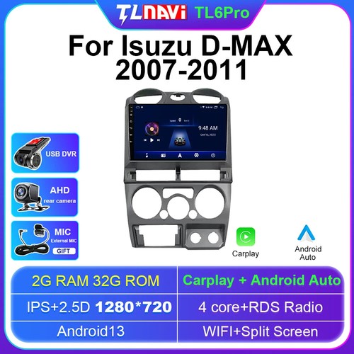 Tulenavi Carplay For Isuzu D-MAX DMAX 2007 -2011 Car Radio Android 13 GPS Player - Picture 42 of 48