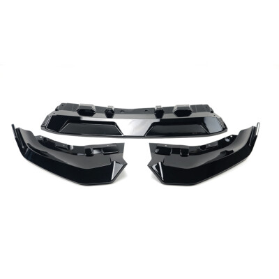 3PCS Front Bumper Spoiler Splitter Lip Gloss Black For BMW G07 X7 LCI 2023-2024
