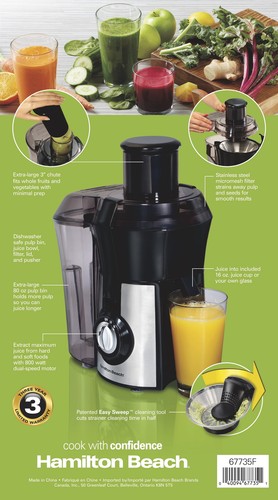 Easy Clean Juice Extractor, with Patented Easy Sweep Cleaning Tool, 800 Watts - Picture 11 of 11