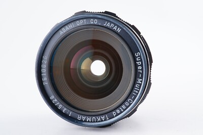 EX+5 PENTAX SMC Super Multi Coated TAKUMAR 28mm F/3.5 MF Lens M42