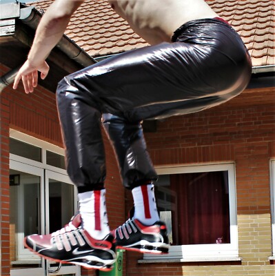 RODSPOT Lack Hose ROYAL BLUE Glanznylon Spiegelglanz Very - Foto 7