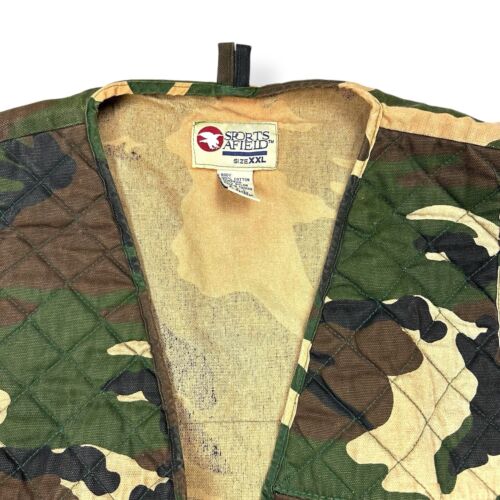 Vintage Duck Bird Hunting Vest Size XXL Sports Afield Camouflage Game Bag - Picture 6 of 12