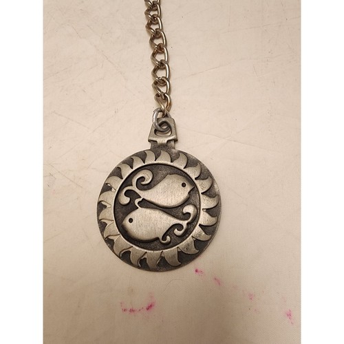 #7693 FISKARNA Pewter Pisces Pendant Swedish Designed by R Tennesmed 20/2-20/3 o - Picture 4 of 6