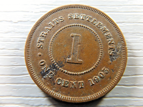 STRAITS SETTLMENTS 1903 1 Cent - Picture 2 of 2