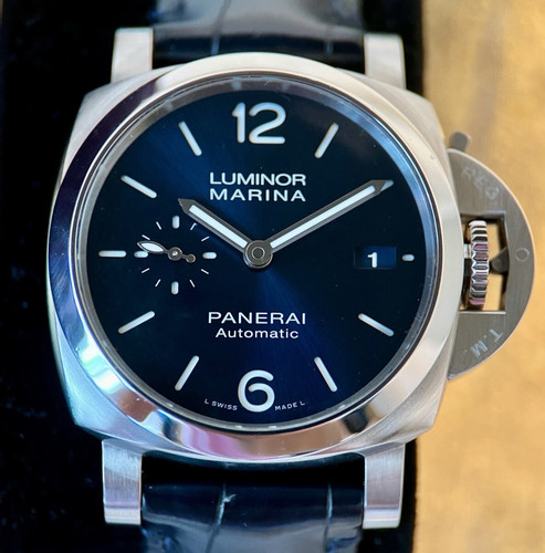 Panerai Luminor Marina 1950 Blue Dial Steel - PAM01393 PAM1393 Full Set