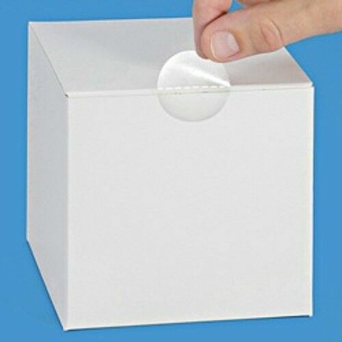 300 3/4" Runde Klar Verpackung Oblate Manipulation Siegel Etikett Aufkleber Punkt Büro - Bild 1 von 2