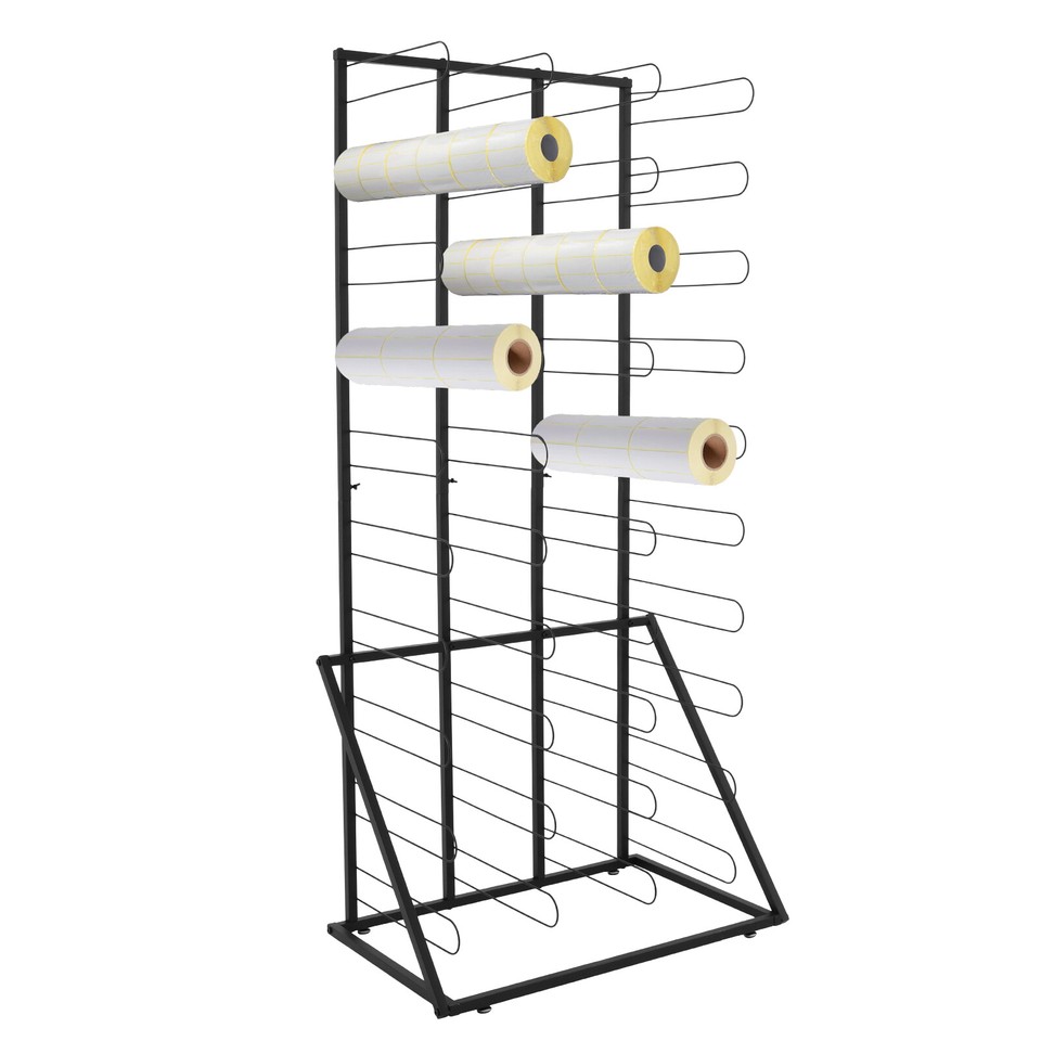 40 Vinyl Rolls Floor Storage Rack - Holds Vinyl Printing Media Rolls 71 ...