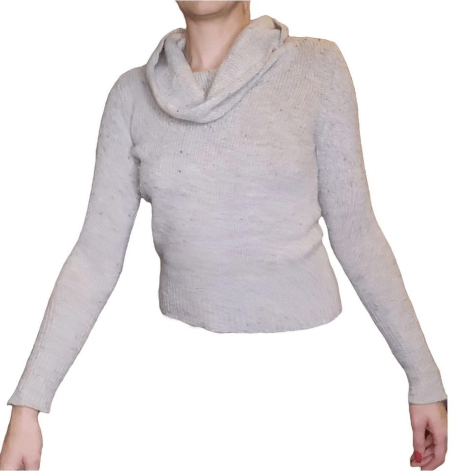 LOFT Suéter Cuello Alto Lana y Piel de Conejo - Talla S Foto 3 de 4