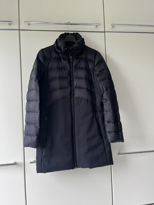 Modischer Daunenmantel HOX Dunkelblau Materialmix Größe S