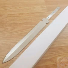 Knifemaking Knife 9.75 Satin Finish Double Edge Stainless Spear Point Blade