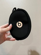 Beats black small headphone case with clip.