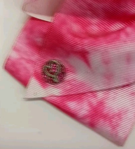 JoJo Siwa Pink Signature Hair Bow Large Metallic Polka Dots Cheer Accessory - Picture 3 of 4