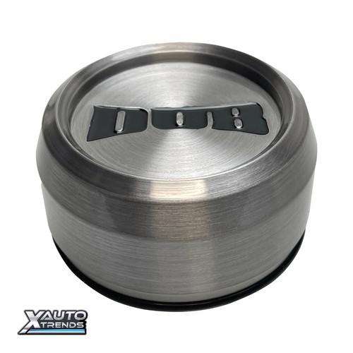 Dub Wheel Center Cap Gloss Brushed Dark Tint/Gloss Black Logo 1003-06-04LRDT - Picture 2 of 3