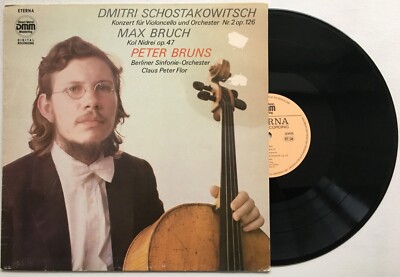 PETER BRUNS / SCHOSTAKOWITSCH  Konzert fur Violoncello und Orchester ETERNA VG++