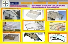  Pensilina Tettoia Tenda pensiline in ferro di policarbonato su misura Mod. LIME