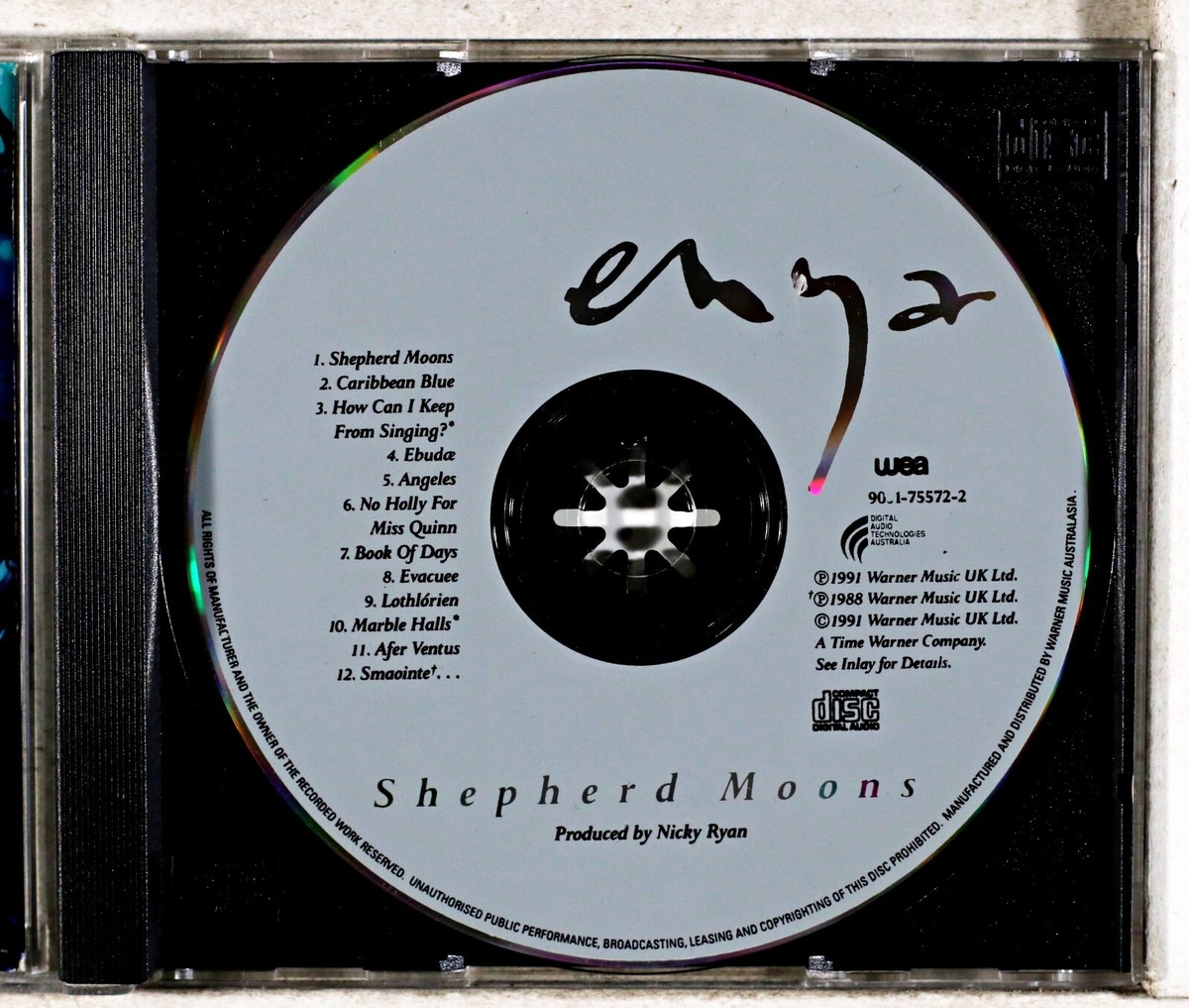エンヤ Enya 直筆サイン入り CD Shepherd Moons ヒーリング Enya - Shepherd Moons (CD 1991) 9 90317557229| eBay