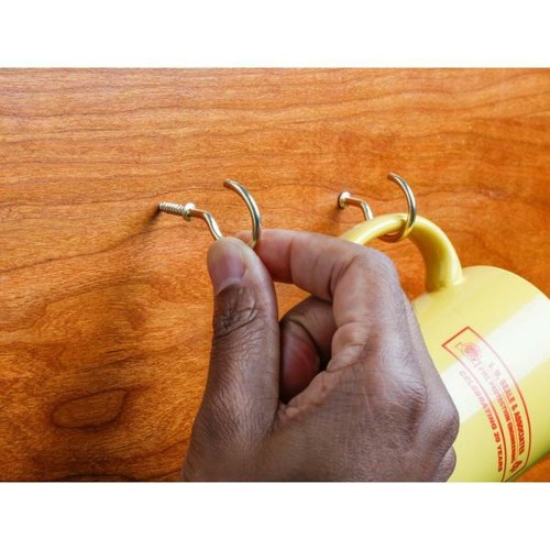 HOOKS PACK BLUE RED YELLOW SHOULDERED CUP PLASTIC Kitchen Screws In Mug Peg Loop - Picture 6 of 17
