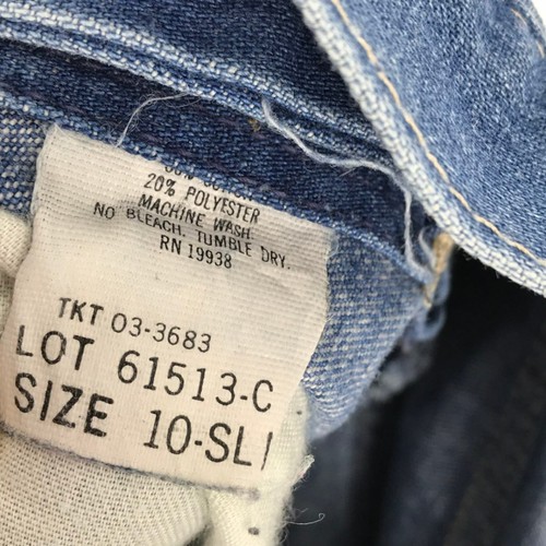 Vintage Mr Leggs Boys Blue Low Rise Flared Slim Denim Jeans Size 10 - Picture 6 of 6