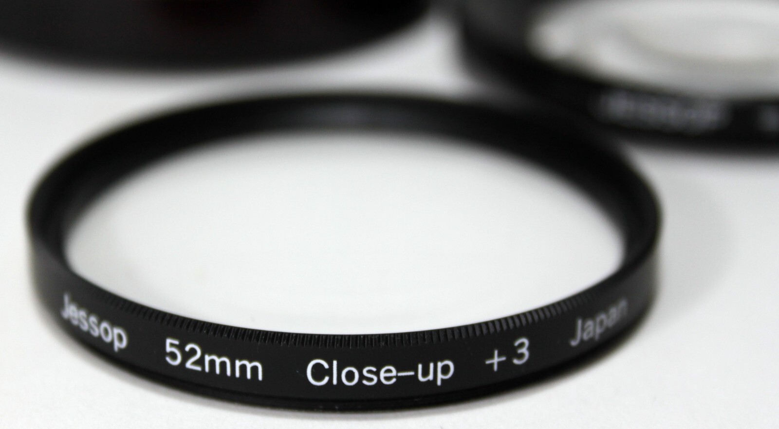 JESSOP 52mm Camera Lens Filters CLOSEUP +3 and +10 MACRO + SKYLIGHT