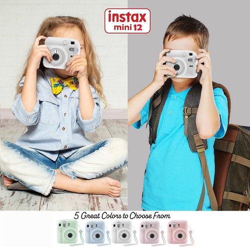 Fujifilm Instax Mini 12 Instant Camera with Case, 40 Fuji Films(Clay White) - Picture 8 of 8