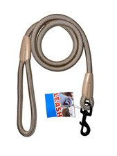 Dog Nylon Reflective Loop Slip Rope Leash Lead Training Choke Pet Collar Brown