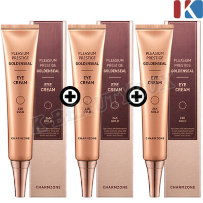 CHARMZONE Pleasium Prestige Goldenseal 24k Gold Eye Cream 30ml 3EA Eye Treatment