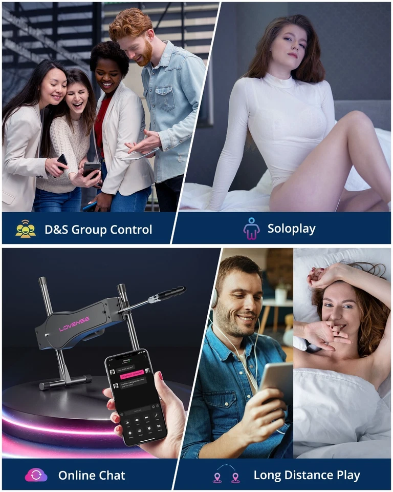 Máquina sexual automática LOVENSE juguetes sexuales masajeador vaginal/anal de doble penetración Foto 3 de 4