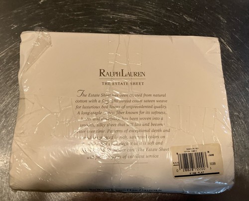 Ralph Lauren The Estate Sheet RANDOLPH KING FLAT SHEET 100% COTTON SATEEN - Picture 3 of 11