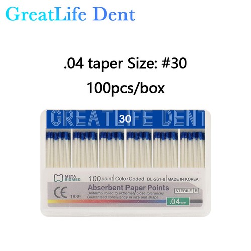 10boxes/lots Dental Endo Absorbent Paper Points Taper 02/.04/.06 Size #15-40 - Picture 34 of 44