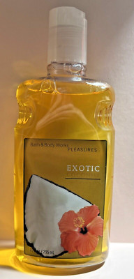 Bath Body Works Exotic Coconut Shower Gel 10 oz Pleasures Factory Sealed RARE!