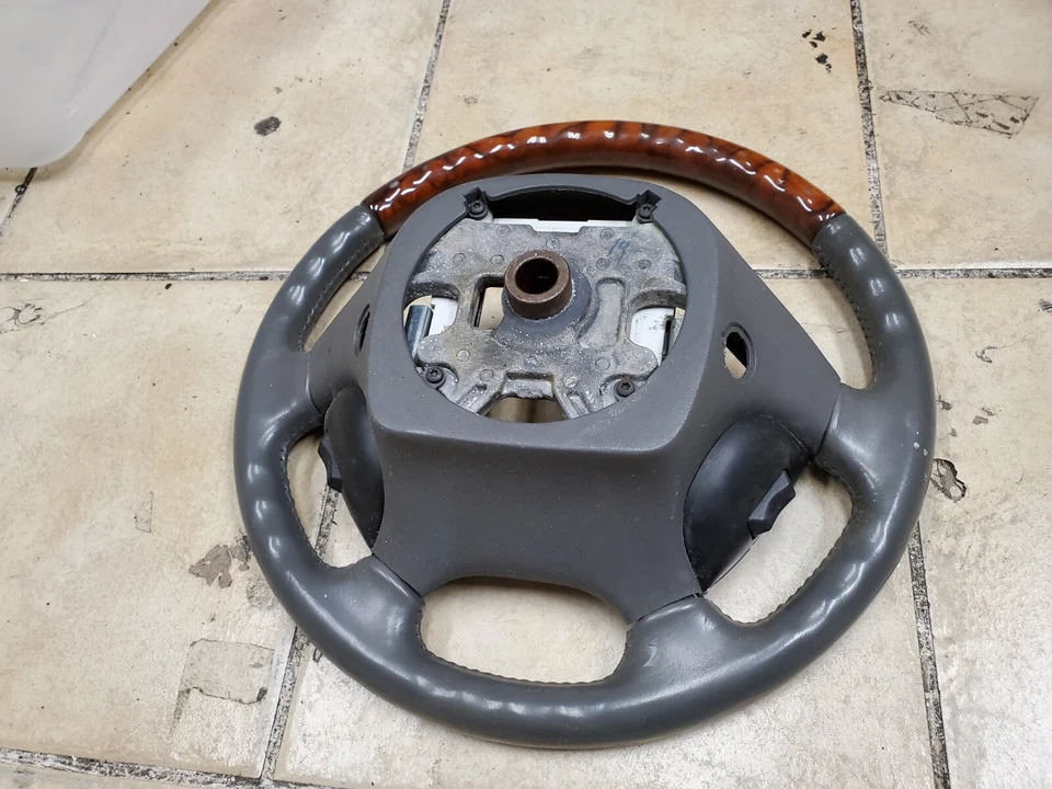 Lincoln LS 2003 2004 2005 2006 moldura de madera rueda del conductor gris Foto 2 de 3