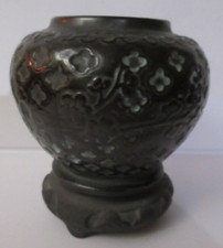 陶瓷黑色日本古董花瓶| eBay