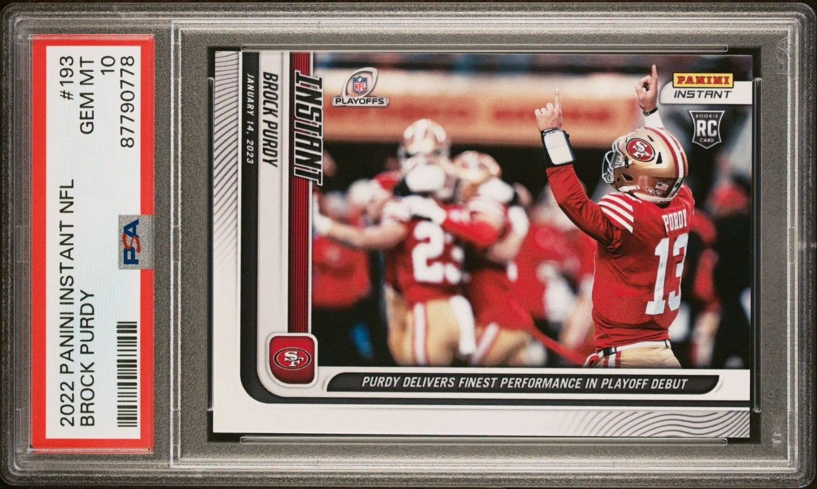 Brock Purdy Panini Instant NFL #193 Base