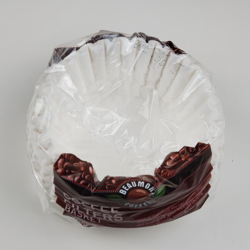 Coffee Filters 8-12 Cup, 200 Count, Basket Coffee Filter, Paper Filters White - Picture 2 of 3