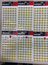 SC050 - CREATIVE IMAGINATIONS Epoxy Stickers - Alphabet - Lot of 6 pkgs