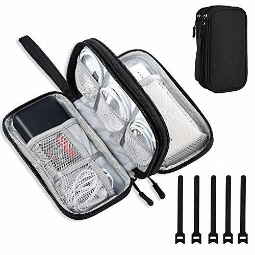 Tech Bag Organizer - Small Electronics Organizer Pouch for Travel