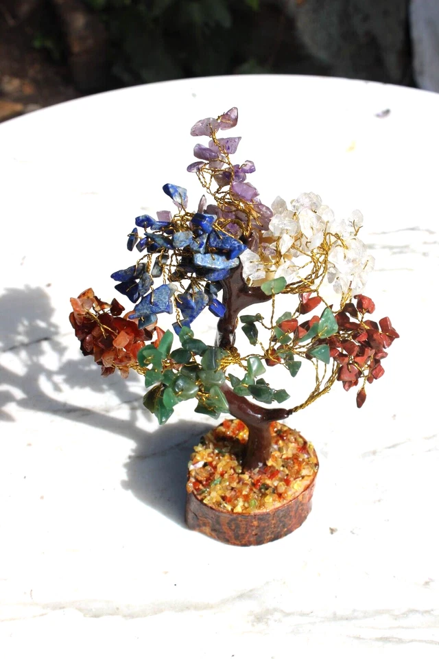 Natural Crystal Stone Seven Chakra Tree Reiki Healing - Image 2 of 4