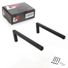 2x Wandkonsole matt schwarz 400mm Waschtischhalterung Regalträger Winkel