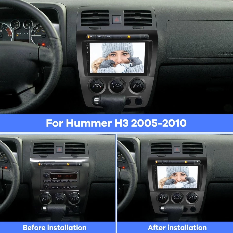 Radio estéreo para coche 6G+64GB 9" para Hummer H3 Android 13 CarPlay 2005-2010 navegación GPS Foto 2 de 4